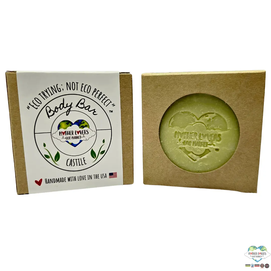 Castile Soap Bar - Mother Lovin - 4 oz - Sensitive Skin - Handmade - Vegan - Organic - Zero Waste