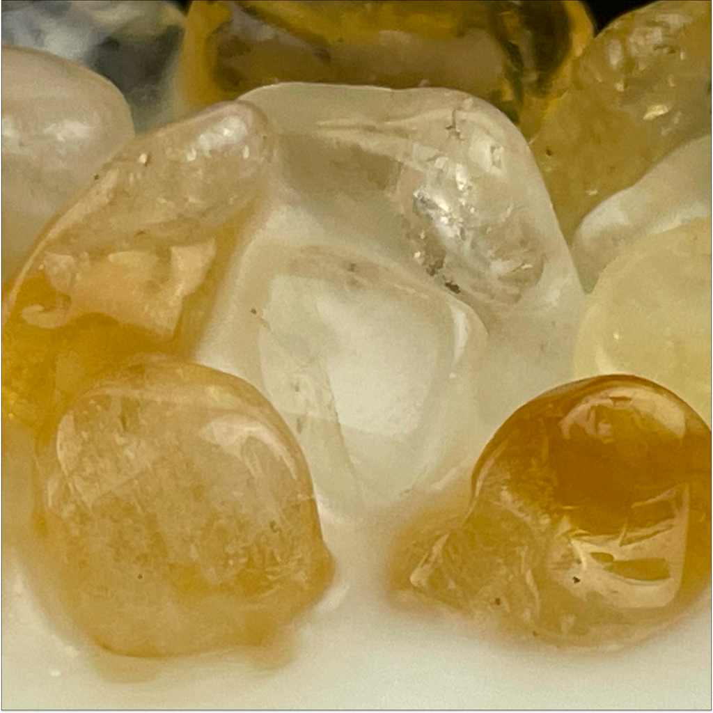 Solar Plexus Chakra Crystal Candle, 10oz