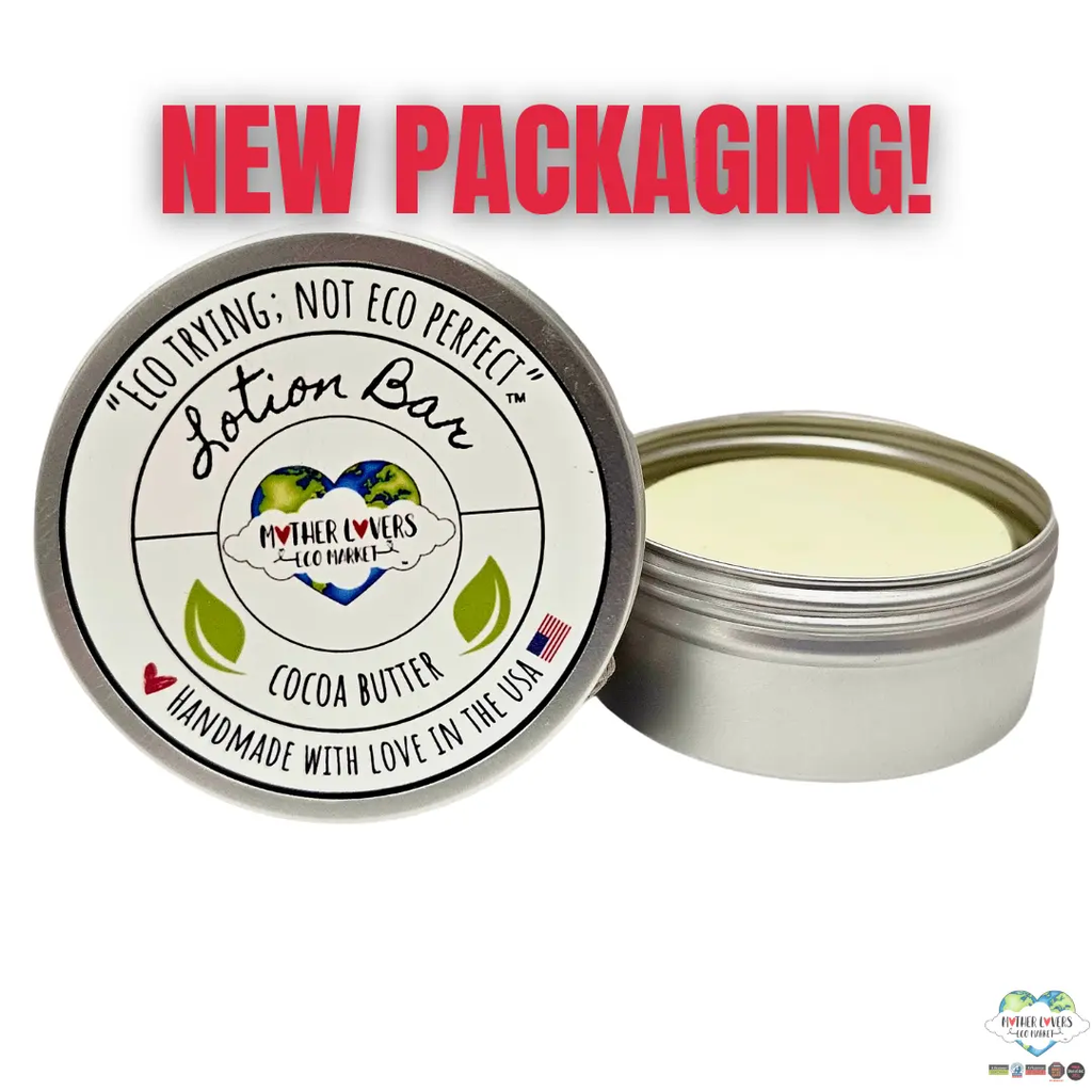Mother Lovin Cocoa Butter Lotion Bar - 3 oz - Handmade - Unisex - Vegan - Zero Waste